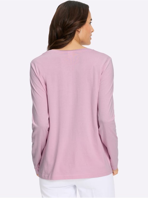 T-shirt à Manches Longues 50% Coton - Taille Standard - Witt - Kiabi T-shirt à Manches Longues 50% Coton - Taille Standard - Witt - Kiabi