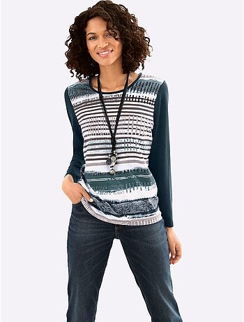 T-shirt à manches longues 50% coton - taille standard - witt