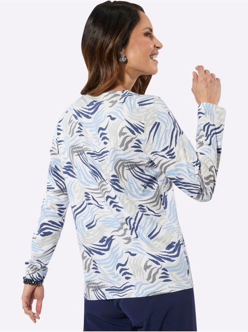 T-shirt à Manches Longues 50% Coton Et 50% Modal - Taille Standard - Witt - Kiabi