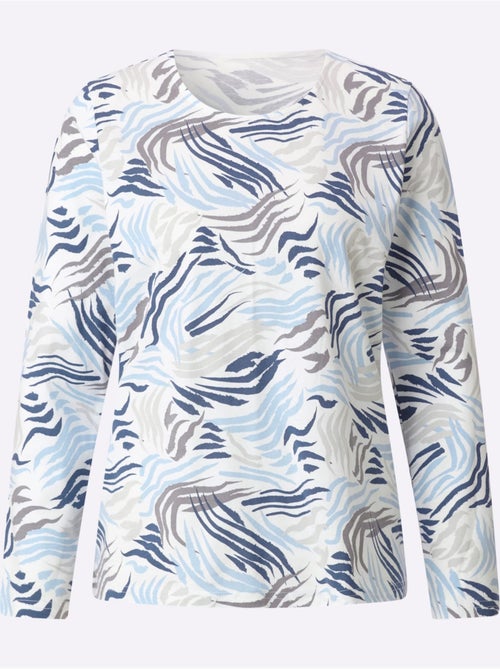 T-shirt à Manches Longues 50% Coton Et 50% Modal - Taille Standard - Witt - Kiabi