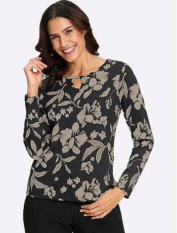 T-shirt à manches longues 50% coton et 50% modal - taille standard - witt