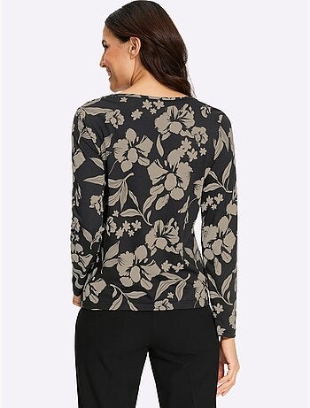 T-shirt à manches longues 50% coton et 50% modal - taille standard - witt