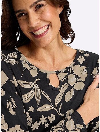 T-shirt à manches longues 50% coton et 50% modal - taille standard - witt