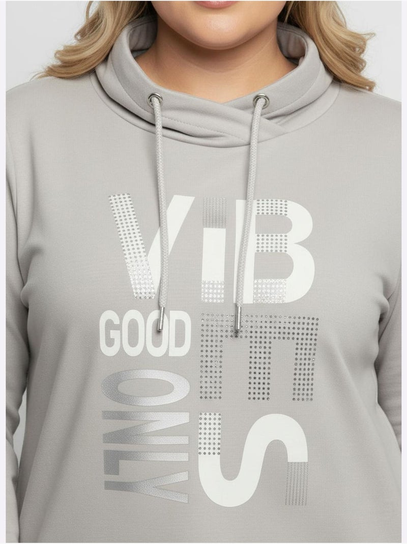 T-shirt à Manches Longues 50% Modal - Taille Standard - Witt Gris clair - Kiabi