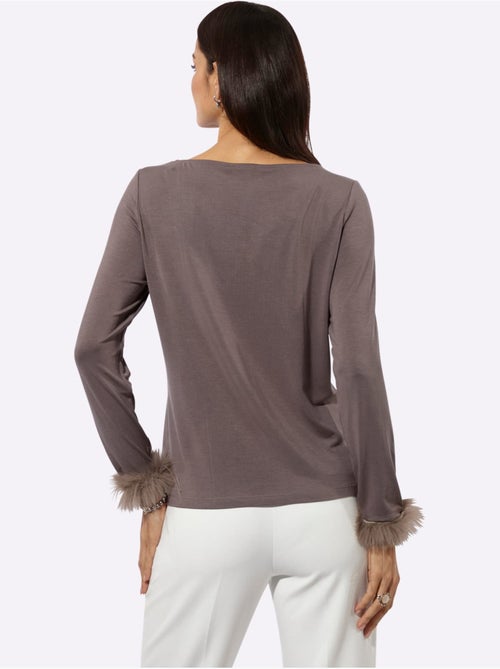 T-shirt à manches longues 95% modal - taille standard - helline - Kiabi T-shirt à manches longues 95% modal - taille standard - helline - Kiabi