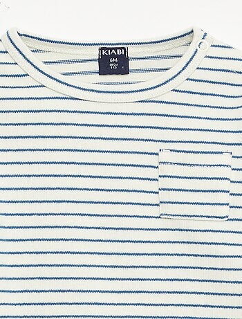 T-shirt à manches longues à motif rayé