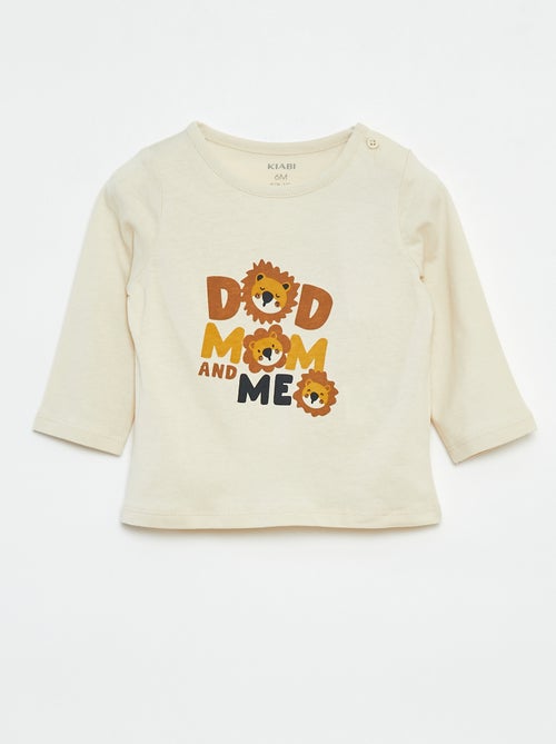 T-shirt à manches longues avec animation - Kiabi