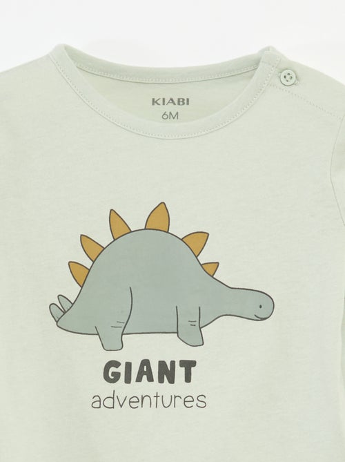 T-shirt à manches longues avec animation - Kiabi