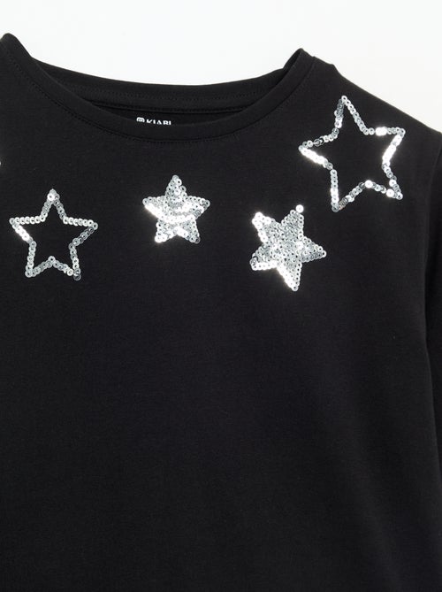 T-shirt à manches longues avec animation - Kiabi