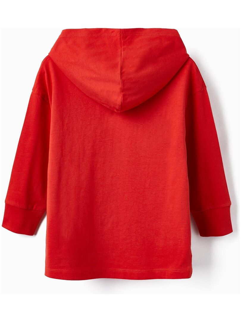 Haut à Capuche Rouge Bébé Bambin F&F 12-18 Mois - Manches Longues En Polyester