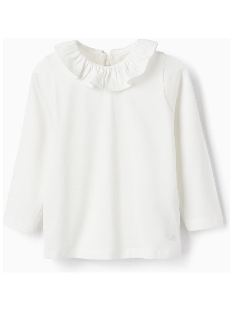 LCW ECO T-shirt Basique En Coton à Manches Longues Pour Bébé Fille Col Rond - W2AI52Z1-UMU - LC Waikiki