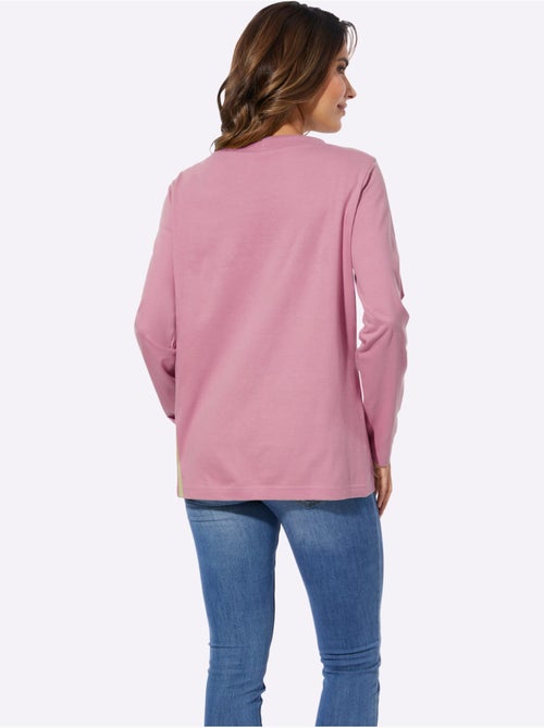 T-shirt à manches longues avec encolure ronde et lien noué - taille standard - moda vilona - Kiabi T-shirt à manches longues avec encolure ronde et lien noué - taille standard - moda vilona - Kiabi
