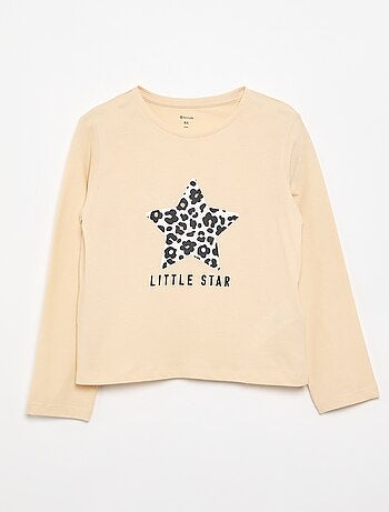 T-shirt à manches longues avec imprimé