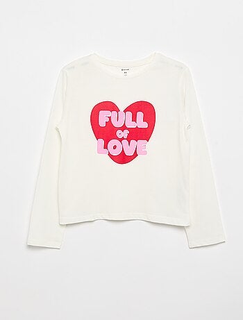 T-shirt à manches longues avec imprimé