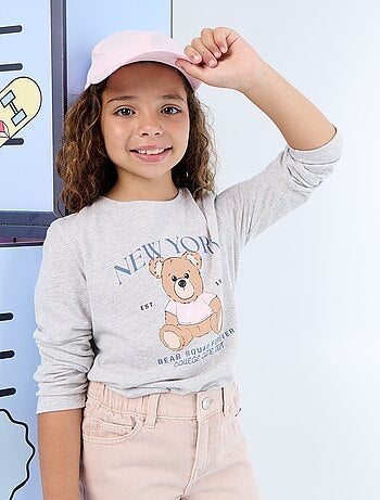 T-shirt à manches longues avec imprimé