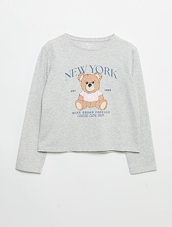 T-shirt à manches longues avec imprimé