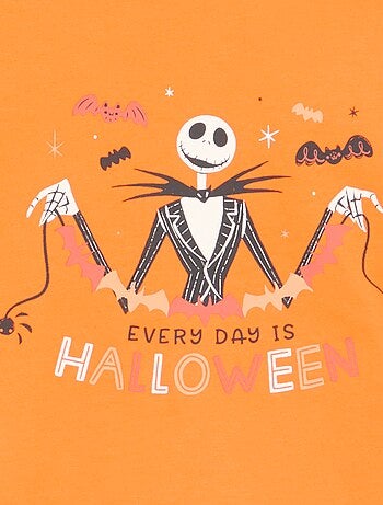 T-shirt à manches longues avec imprimé 'Halloween'