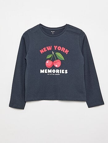 T-shirt à manches longues avec imprimé