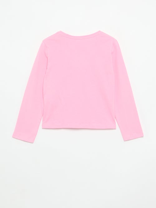T-shirt à manches longues avec imprimé - Kiabi