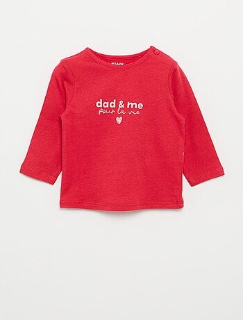T-shirt à manches longues avec imprimé