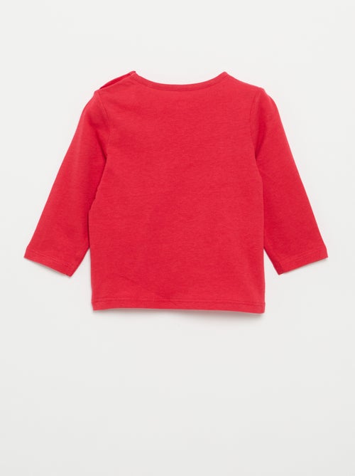 T-shirt à manches longues avec imprimé - Kiabi