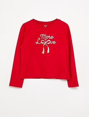T-shirt à manches longues avec imprimé