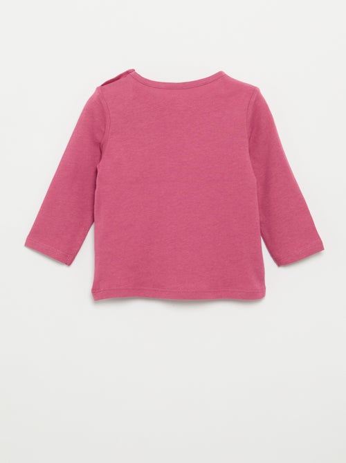 T-shirt à manches longues avec imprimé - Kiabi