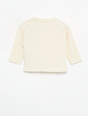 T-shirt à manches longues avec poche animée