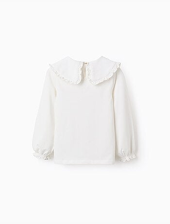 T-shirt à Manches Longues avec Volants