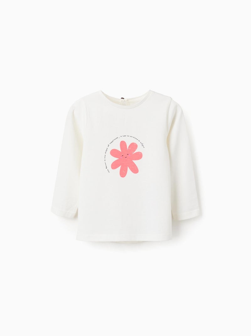 T-Shirt à Manches Longues Beige clair - Kiabi