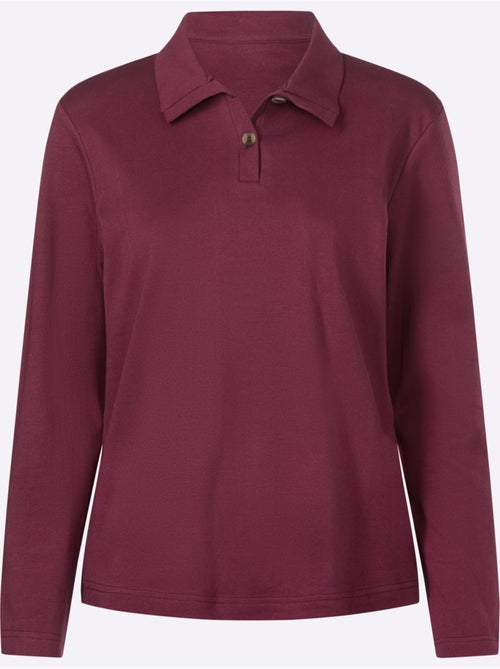 T-shirt à manches longues belle qualité interlock - taille standard - moda vilona - Kiabi T-shirt à manches longues belle qualité interlock - taille standard - moda vilona - Kiabi