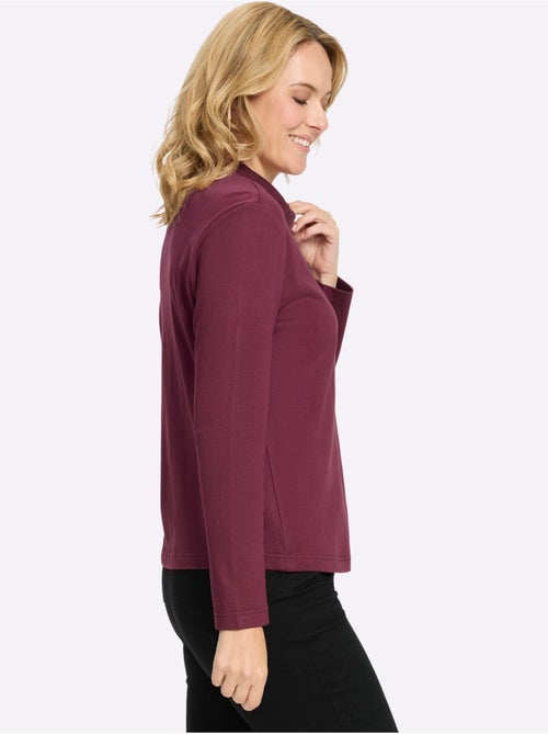 T-shirt à manches longues belle qualité interlock - taille standard - moda vilona - Kiabi T-shirt à manches longues belle qualité interlock - taille standard - moda vilona - Kiabi