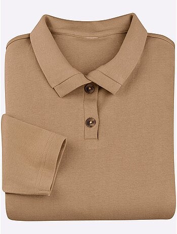 T-shirt à manches longues belle qualité interlock - taille standard - moda vilona