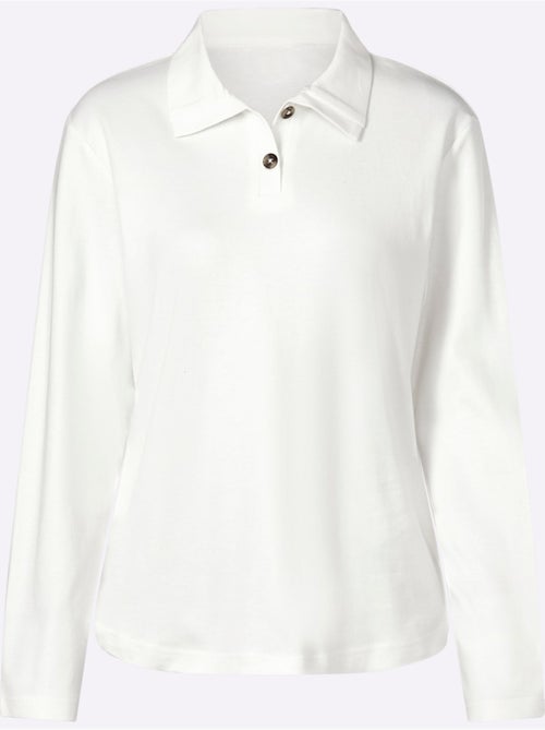 T-shirt à manches longues belle qualité interlock - taille standard - moda vilona - Kiabi T-shirt à manches longues belle qualité interlock - taille standard - moda vilona - Kiabi