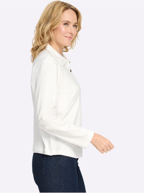 T-shirt à manches longues belle qualité interlock - taille standard - moda vilona - Kiabi T-shirt à manches longues belle qualité interlock - taille standard - moda vilona - Kiabi