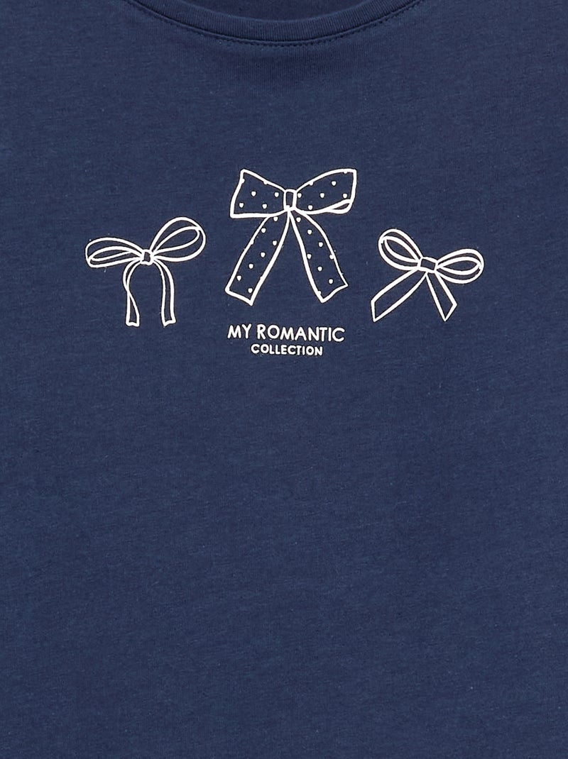 T-shirt à manches longues Bleu - Kiabi