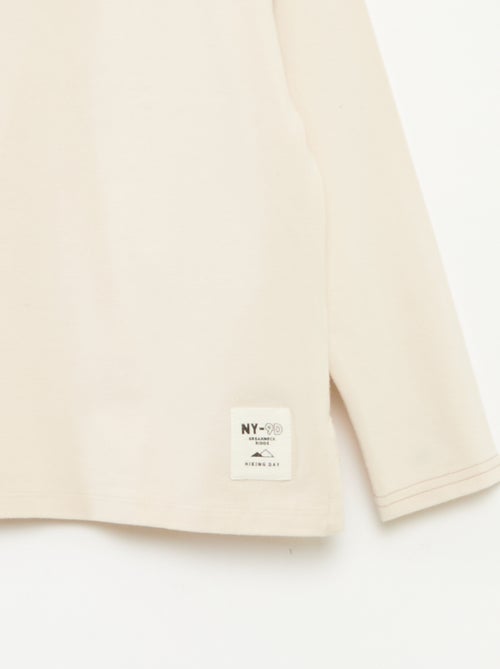 T-shirt à manches longues col rond - Kiabi