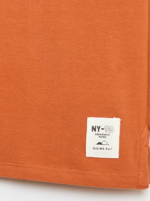 T-shirt à manches longues col rond - Kiabi