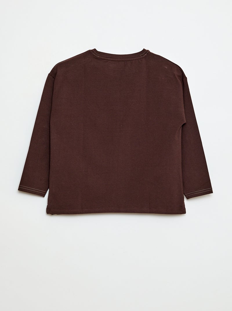 T-Shirts manches longues marron pour homme en ligne