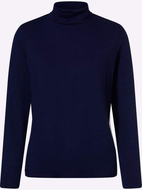 T-shirt à manches longues col roulé flatteur - taille standard - helline - Kiabi T-shirt à manches longues col roulé flatteur - taille standard - helline - Kiabi