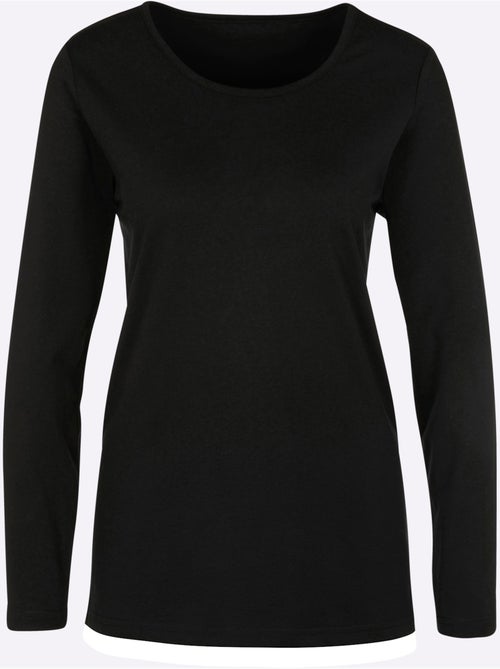 T-shirt à Manches Longues Coupe Longue Et Dissimulante - Taille Standard - Moda Vilona - Kiabi