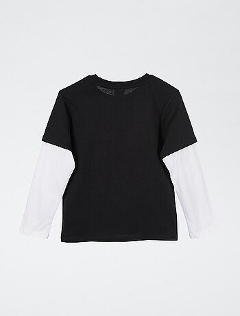 T-shirt à manches longues effet 2-en-1 'Dragon Ball Z'