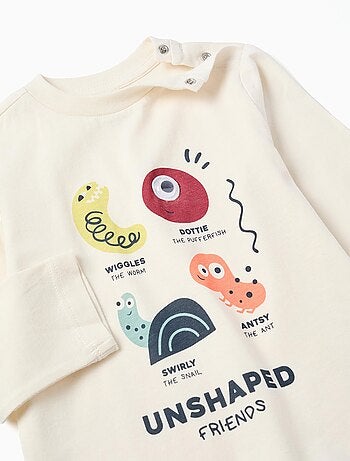 T-Shirt à Manches Longues en Coton Animaux