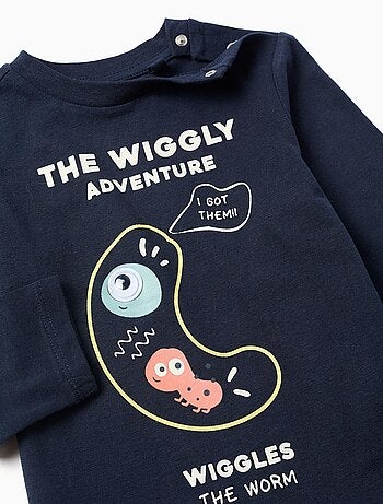 T-Shirt à Manches Longues en Coton Animaux