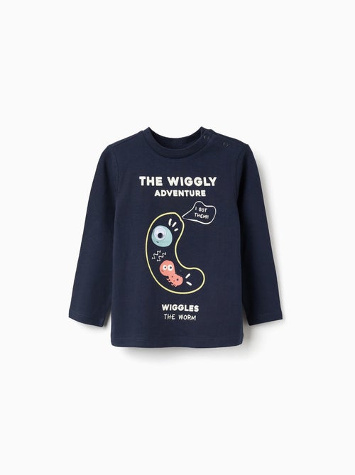 T-Shirt à Manches Longues en Coton Animaux - Kiabi