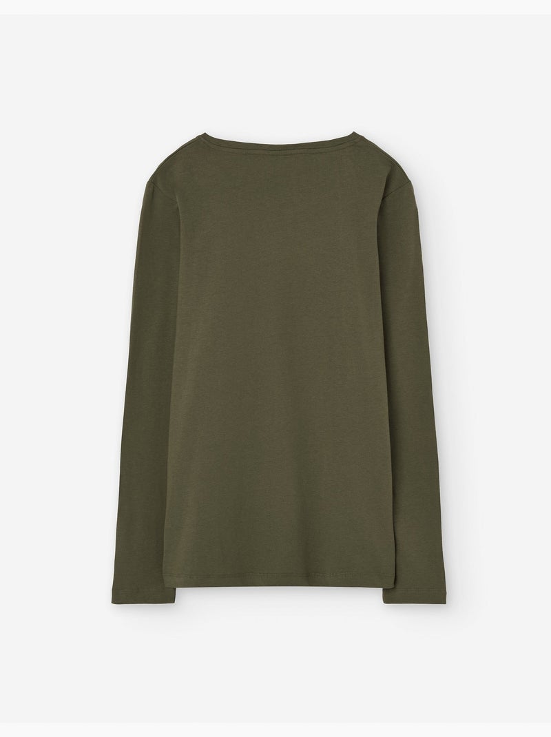 T-shirt Geox Manches Longues Vert – Motif Ancre, Taille 11-12 Ans, Occasion Avec Un Petit Trou (défectueux)