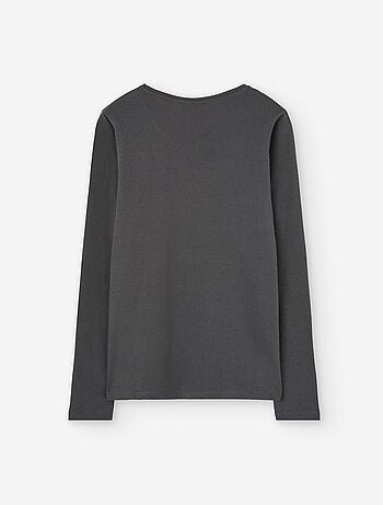 T-shirt à manches longues en coton avec imprimé fleurs