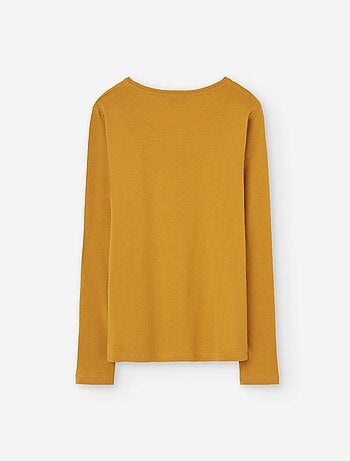 T-shirt à manches longues en coton avec imprimé fleurs