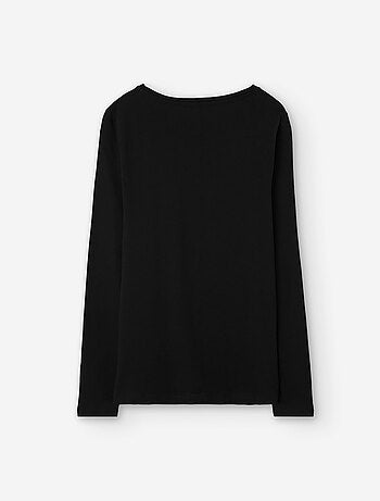 T-shirt à manches longues en coton avec imprimé léopard