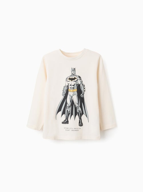 T-Shirt à Manches Longues en Coton Batman - Kiabi